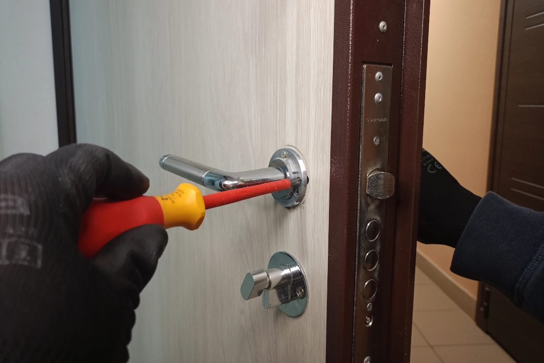 zamokservice-005 замена ручки на входной двери